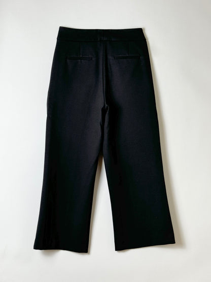 WIDE LEG STRETCH ANKLE TROUSERS, 4P