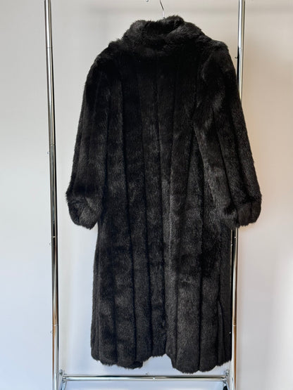 FAUX FUR COAT, M-L